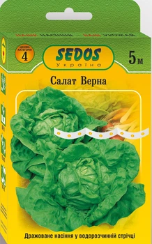 Семена на ленте Салат Верна, 5м, Sedos