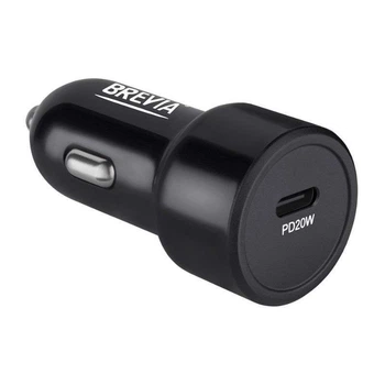 Зарядний пристрій для авто BREVIA ePower TurboCharge 20 W USB-C чорний модель 46020CB (46020CB)