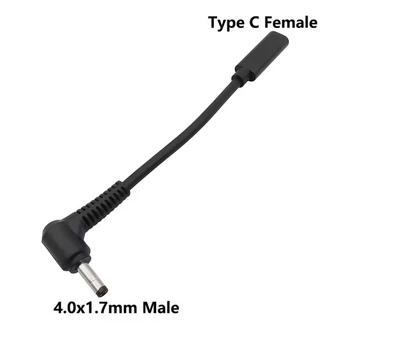 Зарядне для ноутбука Lenovo Type-c female to 4.0x1.7 male(Type-c - гніздо / 4.0x1.7 - штекер) PD 100W