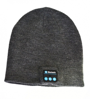 Шапка со встроенной Bluetooth гарнитурой Noisy Music Hat Серая