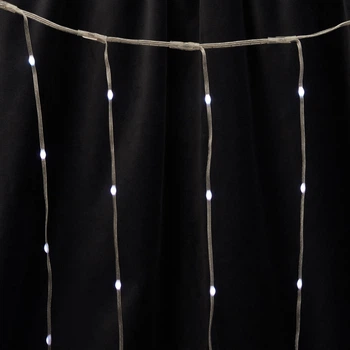Гирлянда-занавес Christmas Decoration 144 LED 1.2х1.2 м 220V пульт ДУ Холодный белый (AGB000720)