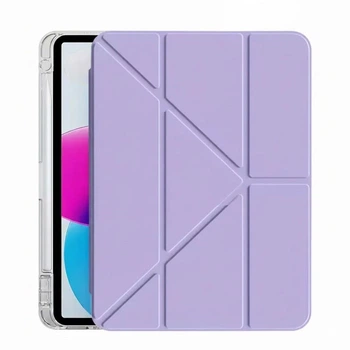 Чохол iPad 7/8/9 10.2" 2019-2021 | Air 3 10.5" | Pro 10.5" Acrylic Clear Frame Transformer Pen Slot lilac