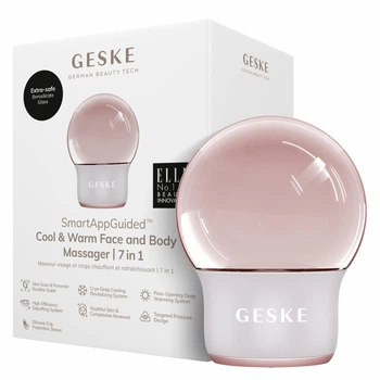 Массажер для лица и тела GESKE Cool&Warm Face and Body Massager 7в1 жемчужный