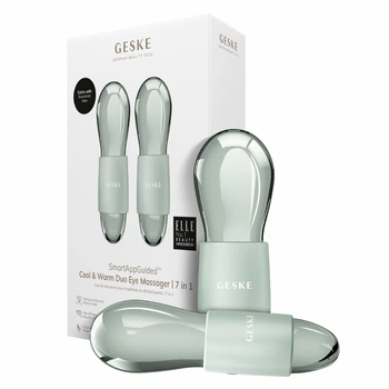Двойной массажер для глаз GESKE Cool&Warm Duo Eye Massager 7в1 зеленый