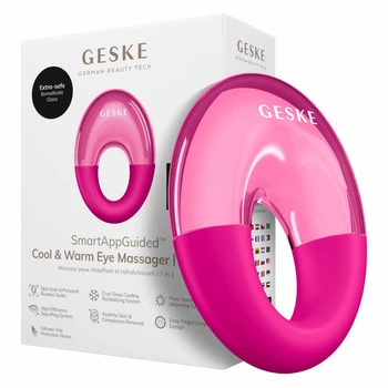Массажер для глаз GESKE Cool&Warm Eye Massager 7в1 фуксия