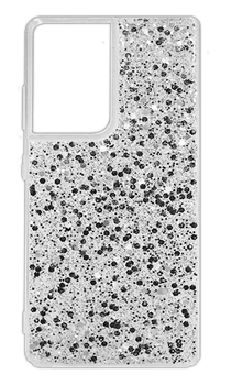 Чохол силіконовий Smoll Full Glitter Samsung S21 Ultra SM-G998B Silver