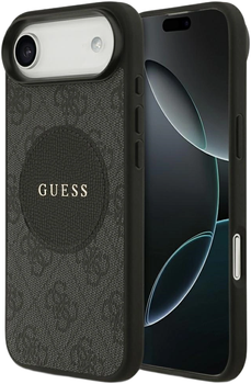 Etui Guess 4G Circle Classic Logo MagSafe do Apple iPhone 17 Air Black (GUHMP17MP4PGRSGK)