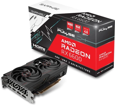 Відеокарта Sapphire Radeon RX 6600 PULSE 8GB GDDR6 (11310-01) Б/В