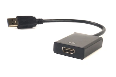 Кабель-перехідник PowerPlant USB 3.0 M - HDMI Female (CA910373)