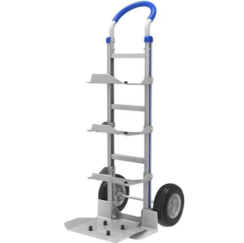Двухколесная алюминиевая тележка до 200 кг ViO HT-6BA с ручками и платформой для перемещения бутылей