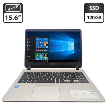 Ноутбук Asus X507M / 15.6" (1366x768) TN / Intel Celeron N4000 (2 ядра по 1.1 - 2.6 GHz) / 8 GB DDR3 / 120 GB SSD / Intel UHD Graphics 600 / WebCam б/у