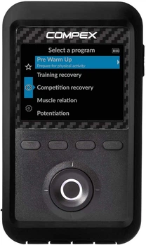 Портативный миостимулятор Compex Sport Elite 3.0 черного цвета