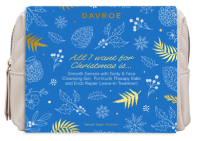 Набор для разглаживания в косметичке Davroe Smooth Senses Christmas Travel Kit