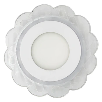 LED панель Lemanso "Ромашка" 3W + 3W с розовой подсветкой 320Lm 4500K (LM909)