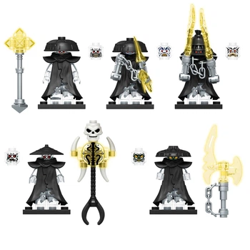 Набор фигурок для конструктора Ниндзя 5 шт RT8006