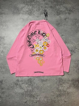 Лонгсліва Chrome Hearts 7003 рожевого кольору, розмір S