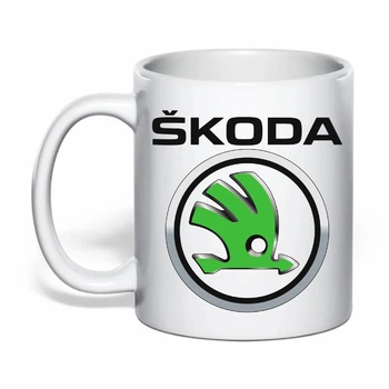 Чашка с печатью "SKODA" (цвет белый) (34985)