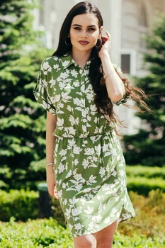 Жіноча сукня із заокругленим низом LadyLike 42 Зелений (ll2196516547363)