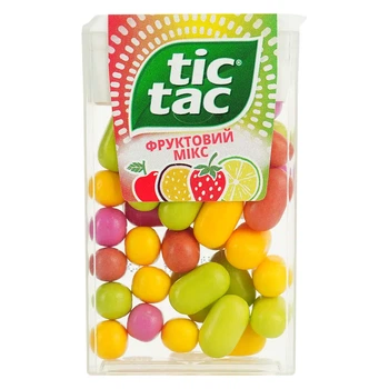 Упаковка драже Tic Tac Фруктовий Мікс 18 г * 12 шт