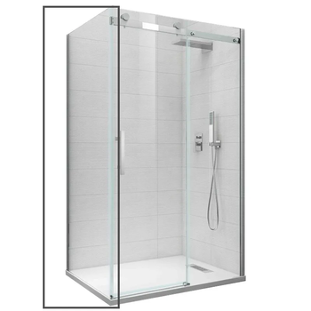 Бічна стінка для кабіни Koer SR SW01-90x200-TR-01 прозоре скло Easy Clean 8 мм, хром (KR5381)
