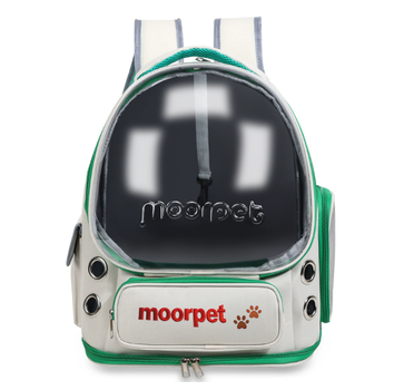 Рюкзак для животных Moorpet с панорамным иллюминатором переноска для кота Зеленый (R715-1)