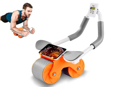 Ролик для пресса EasyFit EF-1357 с обратным механизмом и счетчиком