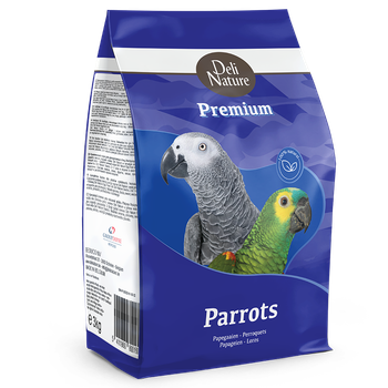 Повнораціонний преміум корм для папуг, збагачений фруктами Deli Nature Premium PARROTS 3 кг.
