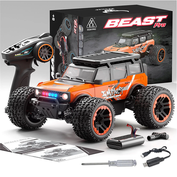 RC джип ZLL SG201 PRO, 1:20, щеточный, металлический привод радиоуправляемая машина 40 км/ч, LED