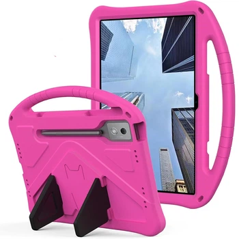 Чохол - накладка Kids with Stand для Lenovo Yoga Tab Plus / Xiaoxin Pad Pro 2025 з ручкою pink
