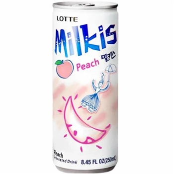 Напій газований LOTTE Milkis Peach Flavor (Персик) - 250 ml