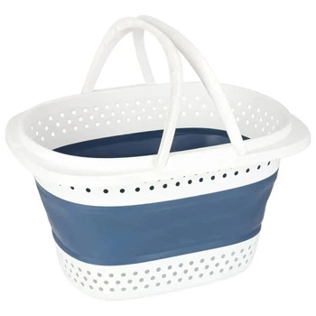 Składany kosz na pranie KIK składany silikonowy duży 32 L (5903039767430)