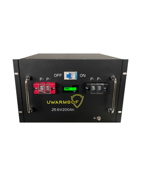 Акумулятор LiFePo4 (Літій-залізо-фосфатні) UWarmSof 25.6V 200Ah BMS+LED (з екраном)