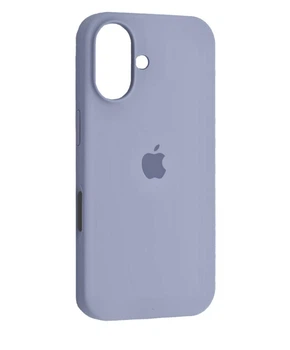 Чехол для iPhone 16 силиконовый Soft-touch Silicone Case Full Size (AA) Lavender Grey