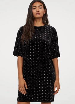 Сукня з блискітками H&M 946800002c48 S чорна (100002591)
