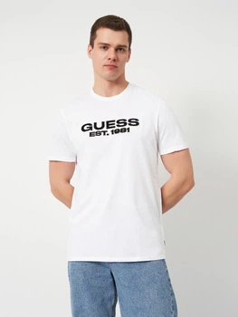 Футболка хлопковая мужская Guess M5RI50-K9RM1-G011 L Pure White (7626741412181)