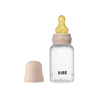Пляшечка для годування BIBS Bottle Round Latex 150ml Slow Flow, Blush