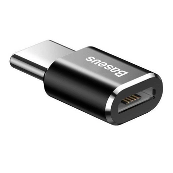 Переходник Baseus Micro USB - USB Type-C OTG 2.4A Черный (CAMOTG-01)