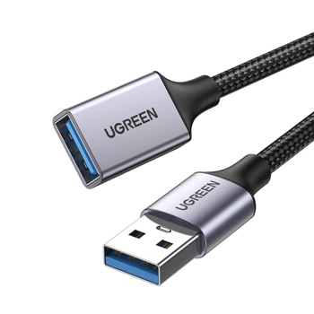 Кабель-удлинитель Ugreen US115 USB 3.0 USB-A 1 м 5 Гбит/с Черный (10495)