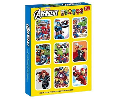 Комплект адвент календарь подарочный с фигурками игрушками брелоками для детей мальчиков девочек 9 ячеек (482157-Prob) Супер герои