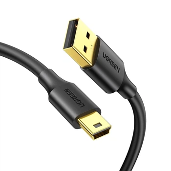 Кабель Ugreen US132 USB 2.0 - Mini USB 0.25 м 2 А 480 Мбит/с Черный (10353)