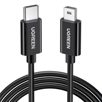 Кабель Ugreen US242 USB-C - Mini USB 2.0 480 Мбит/с 2A 1 м Черный (50445)