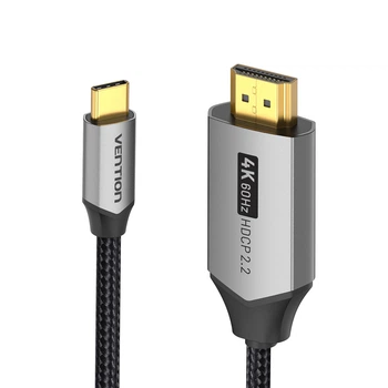 Кабель Vention USB-C - HDMI 4K 60Hz HDCP 2.2 1.5 м Чорний (CRBBG)