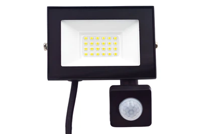 Прожектор LED 20w 6500K IP54 2000LM 175-265V с датчиком черный"Очарование" "LEMANSO" LMPS105-20