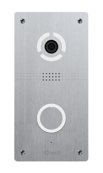 IP-видеопанель c индукционной петлей BAS-IP AV-04FDI 2Мп 100° QR PoE, Silver