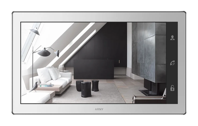 Аналоговый видеодомофон ARNY AVD-1040 1Мп 10'' IPS Wi-Fi, Silver