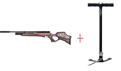 Пневматическая редукторная РСР винтовка HW 100 T FSB Thumbhole stock кал. 4,5 + насос Borner