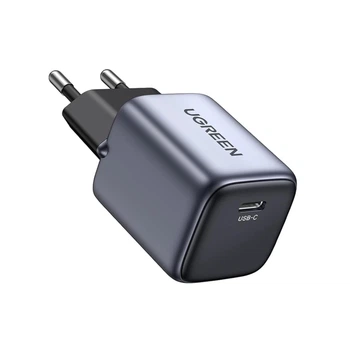 Зарядное устройство Ugreen CD319 GaN USB-C 30W PD3.0 QC4.0 PPS Серое (90666)