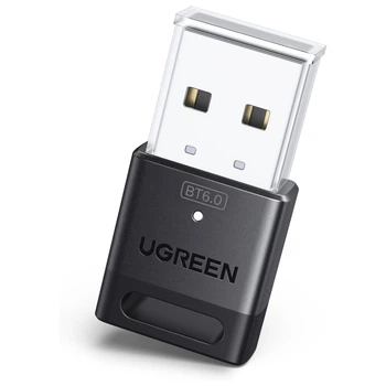 Bluetooth-адаптер Ugreen CM748 USB Bluetooth 6.0 20 м, 5 устройств, AAC/SBC Черный (75073)