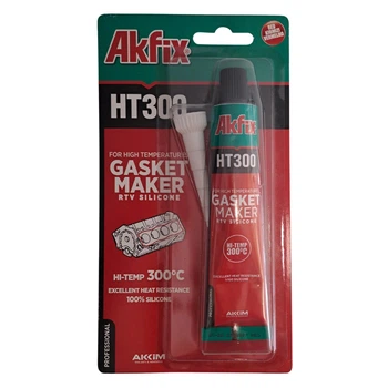 Силікон високотемпературний в тюбику Akfix HT300 50 г Червоний (062891)