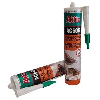Герметик акриловый Akfix GM AC605 310 мл Белый (AA002)
